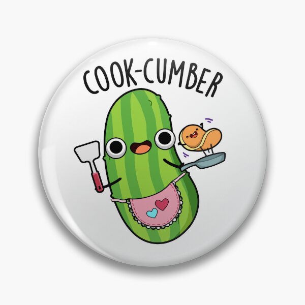 Item preview, Cook-cumber Funny Cucumber Pun  designed and sold by punnybone.
