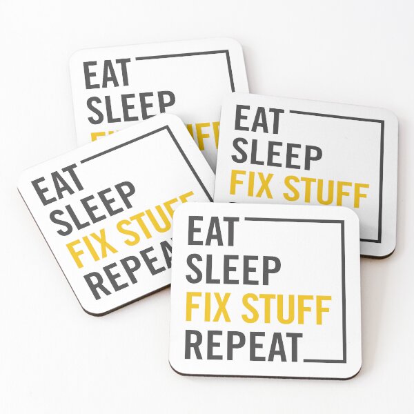 Item preview, Mechanic & Repairman Essentials: Eat, Sleep, Fix Stuff, Repeat  designed and sold by artworkathome.