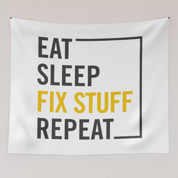 Item preview, Mechanic & Repairman Essentials: Eat, Sleep, Fix Stuff, Repeat  designed and sold by artworkathome.