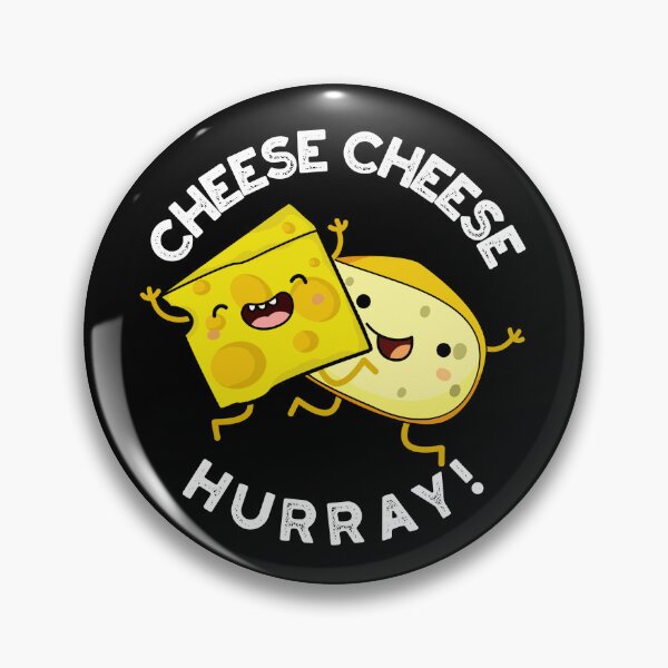 Item preview, Cheese Cheese Hurray Funny Cheese Pun (Dark BG) designed and sold by punnybone.