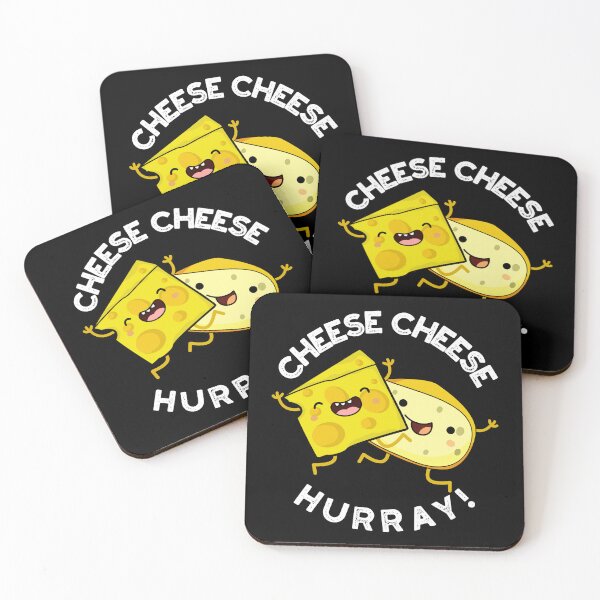 Item preview, Cheese Cheese Hurray Funny Cheese Pun (Dark BG) designed and sold by punnybone.