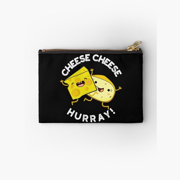 Item preview, Cheese Cheese Hurray Funny Cheese Pun (Dark BG) designed and sold by punnybone.