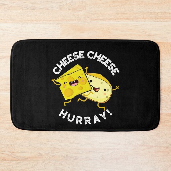 Item preview, Cheese Cheese Hurray Funny Cheese Pun (Dark BG) designed and sold by punnybone.