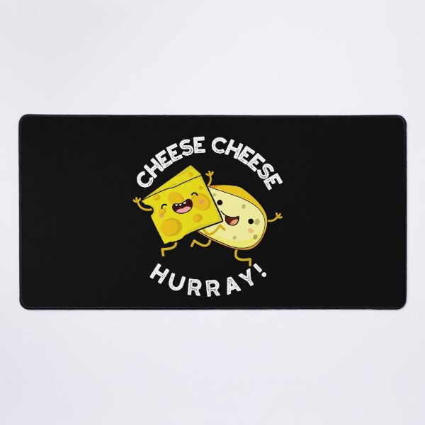 Item preview, Cheese Cheese Hurray Funny Cheese Pun (Dark BG) designed and sold by punnybone.
