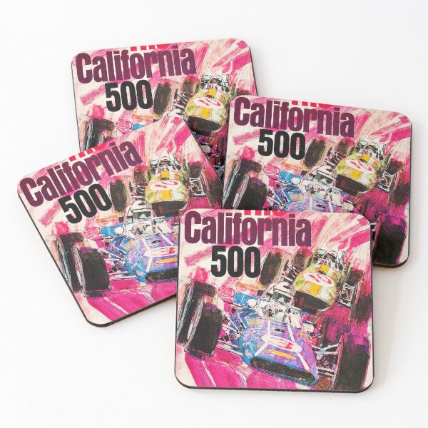 Item preview, California 500 Race - Vintage IndyCar Oval Racing Poster designed and sold by Road To Track.