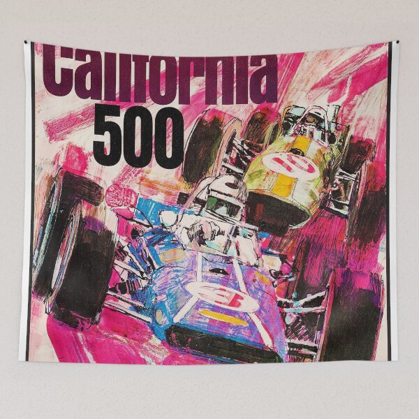 Item preview, California 500 Race - Vintage IndyCar Oval Racing Poster designed and sold by Road To Track.