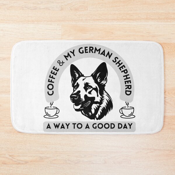 Item preview, Coffee and German Shepherd A Way To A Good Day designed and sold by SoulPaws.