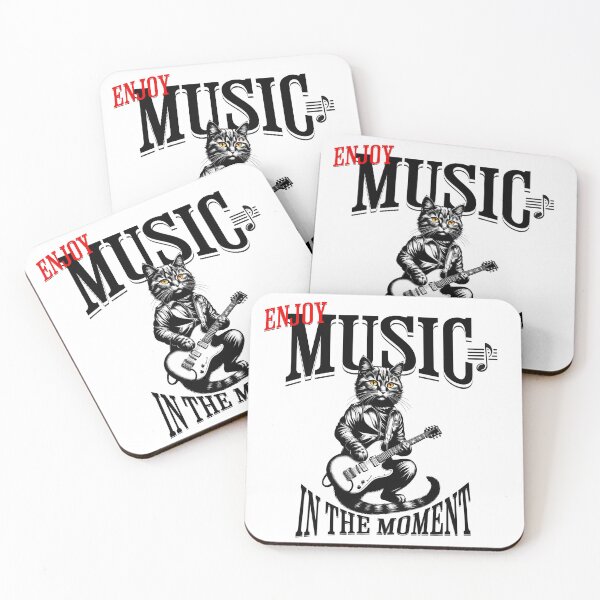 Item preview, Cats in Concert: Retro Digital Art with Unique Guitars designed and sold by Artedig.