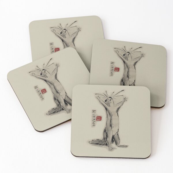 Item preview, Excited Squirrel - Japanese Ink Painting Style - Deluxe Version designed and sold by EmmWars.