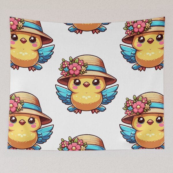 Item preview, Stylish Canary with Hat designed and sold by ArtfulWeave.