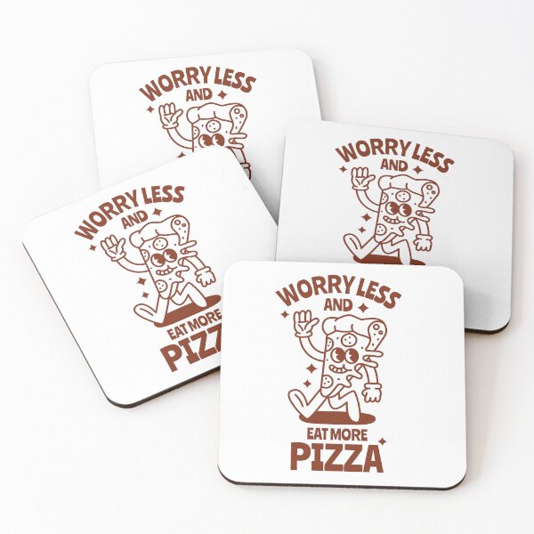 Item preview, Pizza retro character with funny quote. designed and sold by monkik.