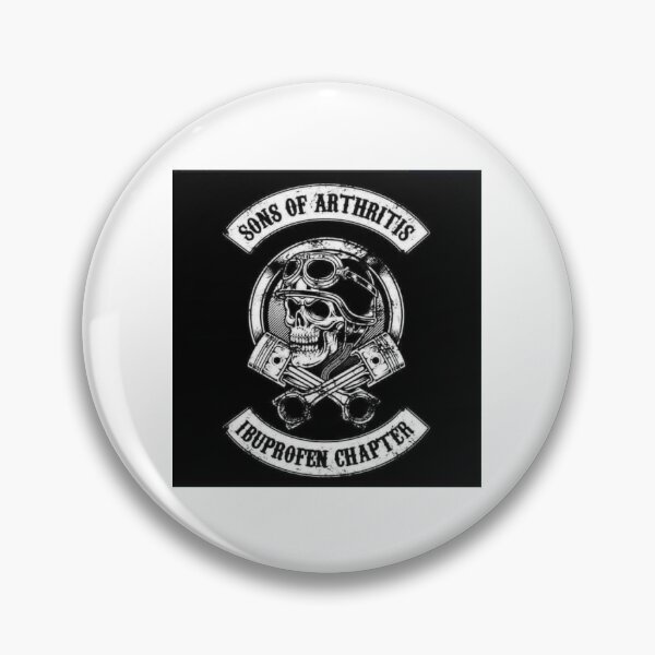 Item preview, "Son of Arthritis" Ibuprofen Chapter Skull Biker Motorcycle Rebel  designed and sold by MilitaryPlus.