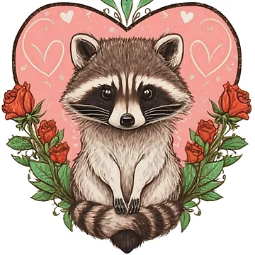 Imagen de la obra mapache san valentin de PulseGraph