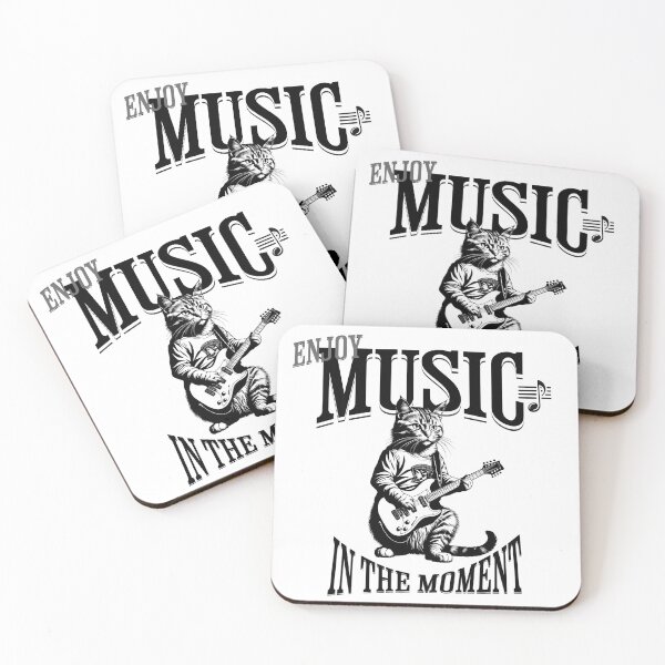 Item preview, Feline Chord: Cats and Guitars in Vintage Digital Art designed and sold by Artedig.