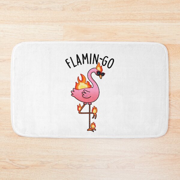 Item preview, Flamin-go Funny Flamingo Pun  designed and sold by punnybone.