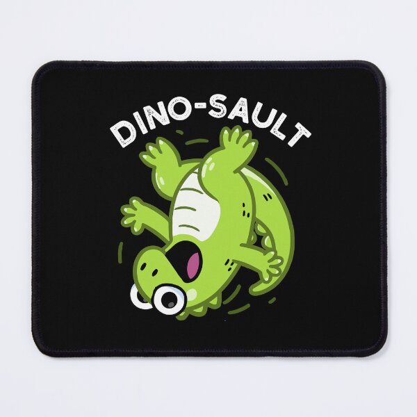 Item preview, Dinosault Funny Dinosaur Pun (Dark BG) designed and sold by punnybone.
