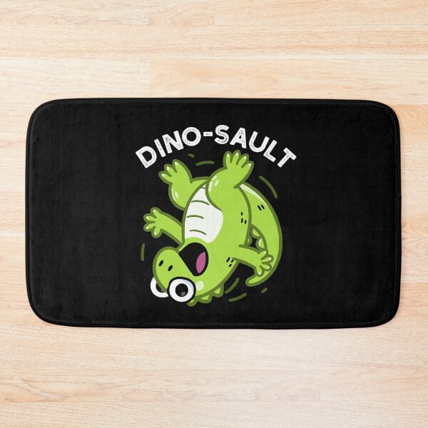 Item preview, Dinosault Funny Dinosaur Pun (Dark BG) designed and sold by punnybone.
