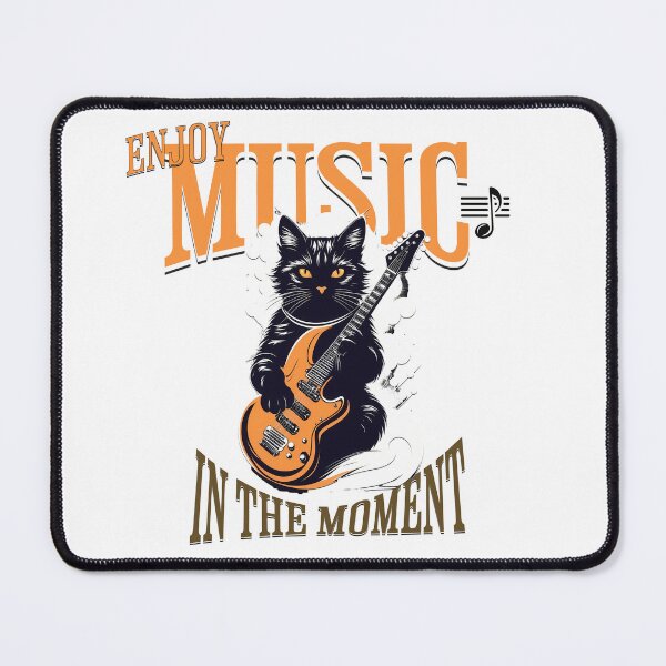 Item preview, Creative Retro Cats: Digital Art with Unique Guitars designed and sold by Artedig.