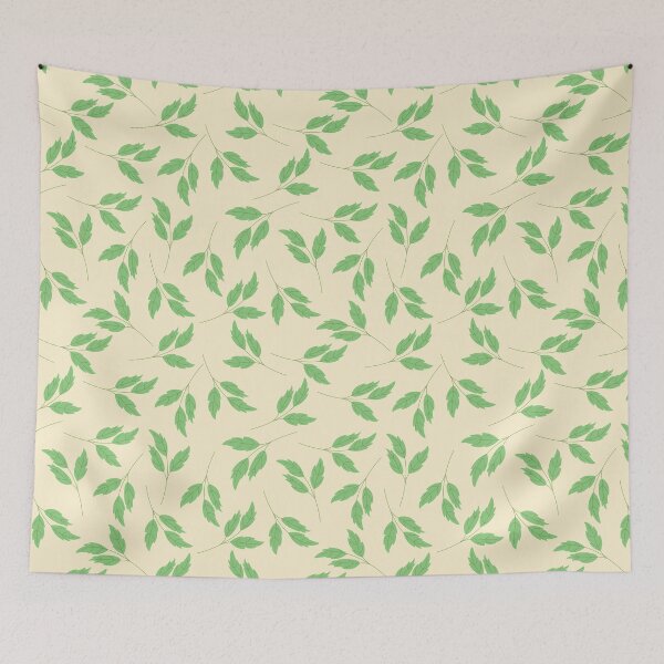 Item preview, Spring green leaves print designed and sold by pinkyfish1010.