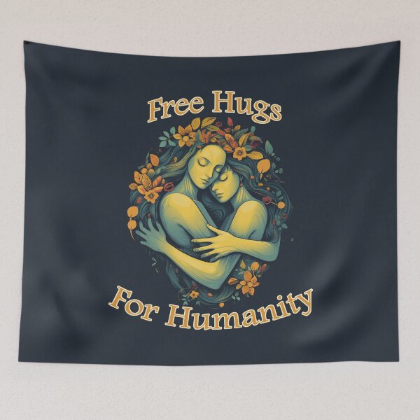 Item preview, Free Hugs For Humanity designed and sold by JoanNinjaHen.