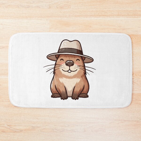 Item preview, Capybara with Hat designed and sold by ArtfulWeave.