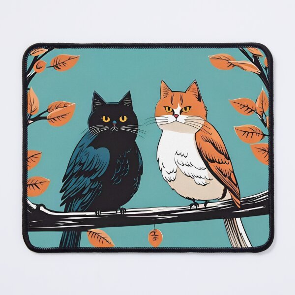 Item preview, Whiskered Wings on a Teal Sky designed and sold by AJSRPrints.