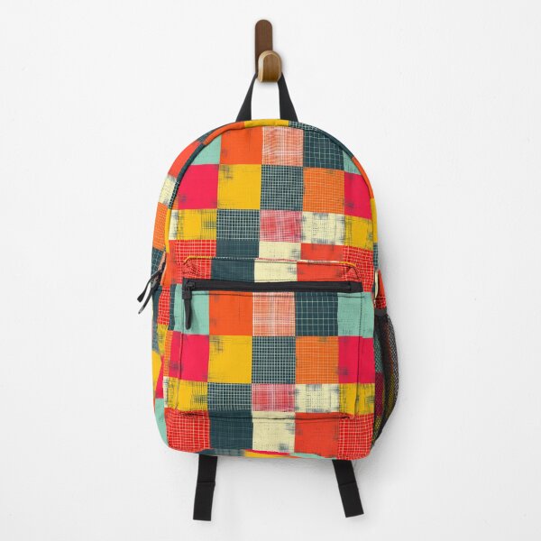 Item preview, Retro Grid Color Block Patchwork designed and sold by ColorfulVanilla.
