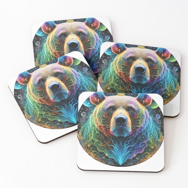 Aperçu de l'œuvre Bear Fluid Art créée et vendue par Zibis09.