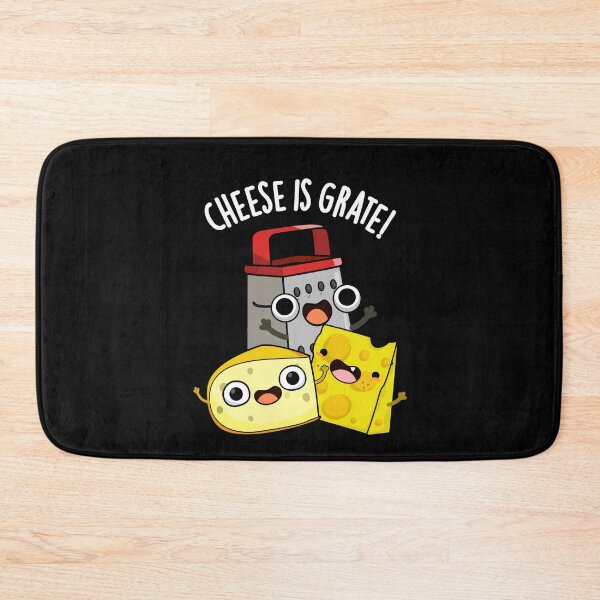 Item preview, Cheese Is Grate Funny Food Pun (Dark BG) designed and sold by punnybone.