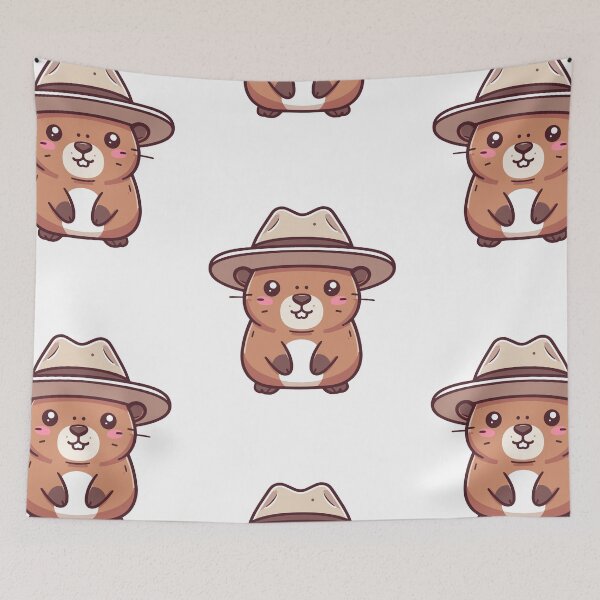Item preview, Cool Capybara in Hat designed and sold by ArtfulWeave.