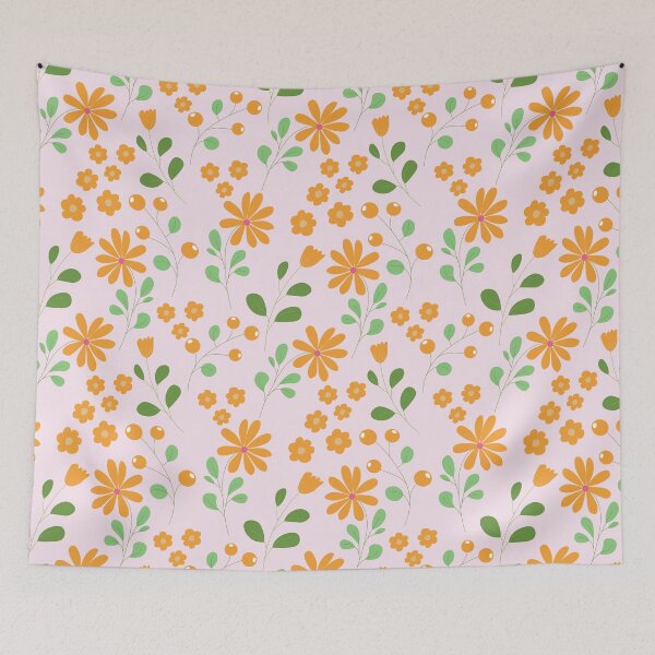 Item preview, Wild berries and meadow print designed and sold by pinkyfish1010.
