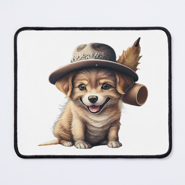 Item preview, A cute, smiling dog wearing a hat designed and sold by MagelliShop.