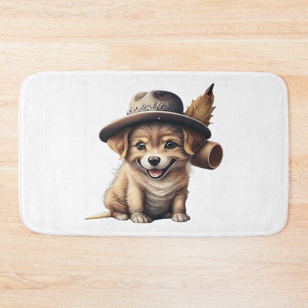 Item preview, A cute, smiling dog wearing a hat designed and sold by MagelliShop.