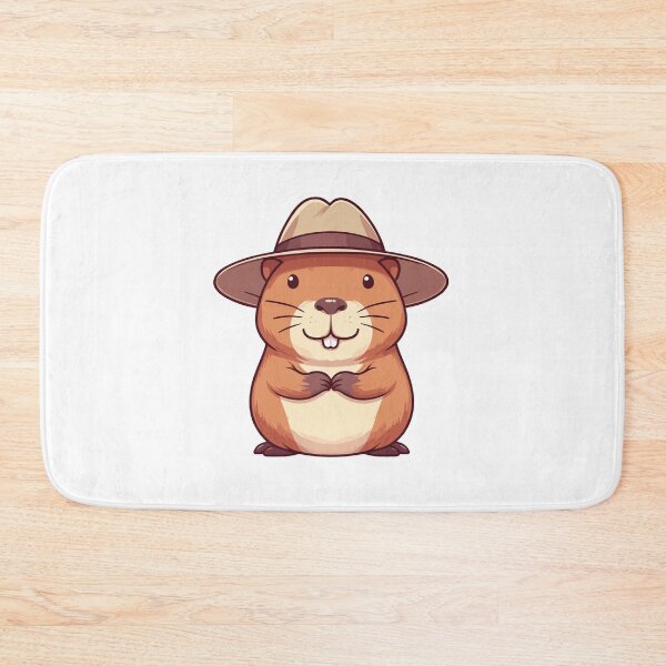 Item preview, Stylish Capybara with Hat designed and sold by ArtfulWeave.