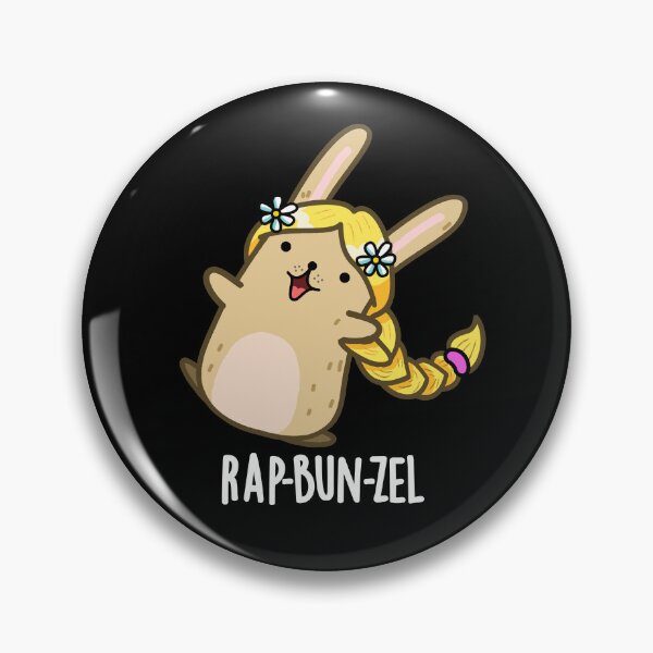 Item preview, Rap-bun-zel Funny Bunny Pun (Dark BG) designed and sold by punnybone.