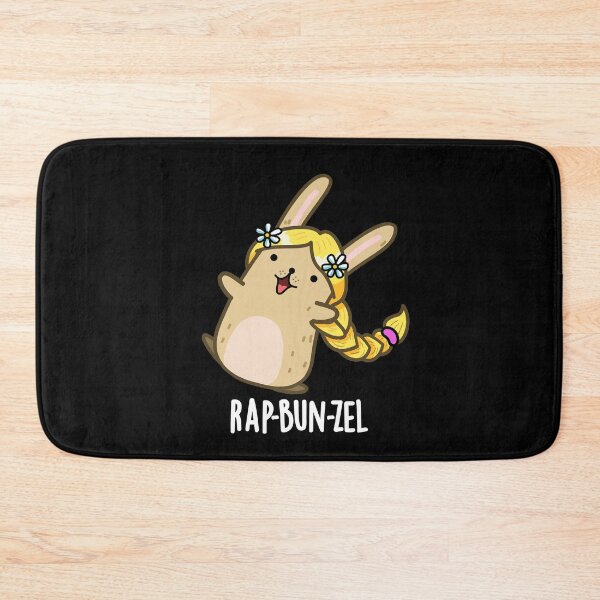 Item preview, Rap-bun-zel Funny Bunny Pun (Dark BG) designed and sold by punnybone.