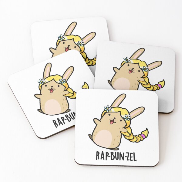 Item preview, Rap-bun-zel Funny Bunny Pun  designed and sold by punnybone.