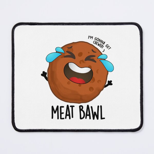 Item preview, Meat-bawl Funny Meatball Pun  designed and sold by punnybone.