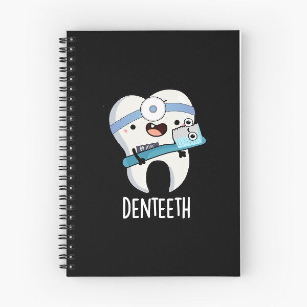 Item preview, Denteeth Funny Teeth Pun (Dark BG) designed and sold by punnybone.