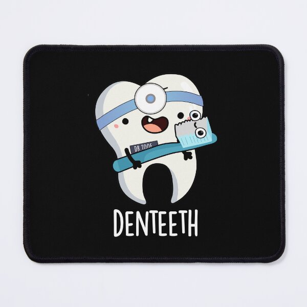 Item preview, Denteeth Funny Teeth Pun (Dark BG) designed and sold by punnybone.