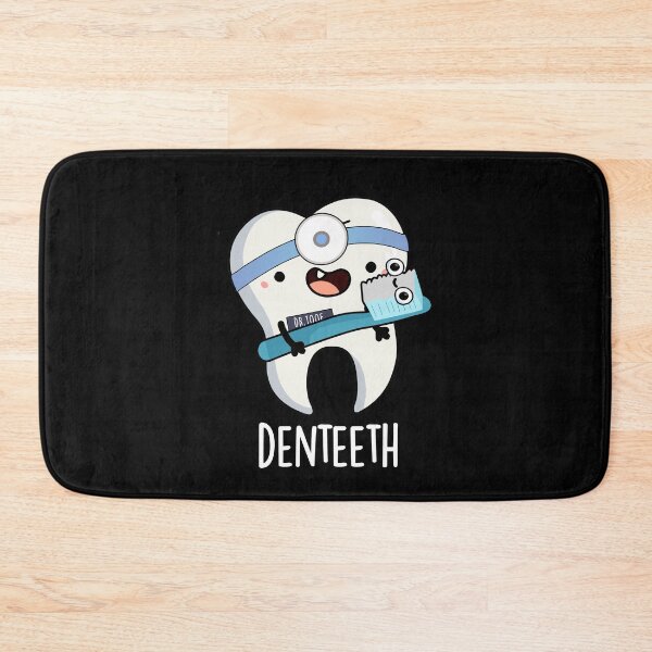 Item preview, Denteeth Funny Teeth Pun (Dark BG) designed and sold by punnybone.