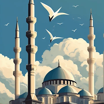 Artwork thumbnail, Mosque vector style by thomas43