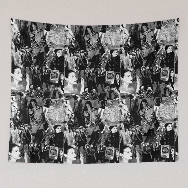 Item preview, woman magazine collage graphic print designed and sold by printsbyh.
