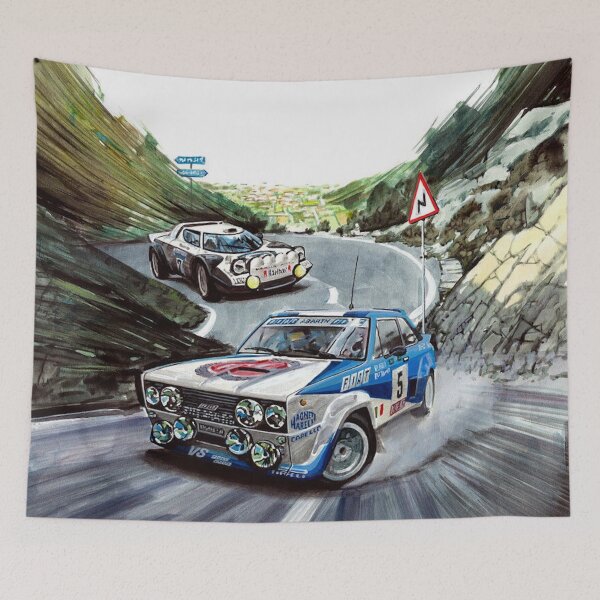 Item preview, Rally Cars Art Print designed and sold by Road To Track.