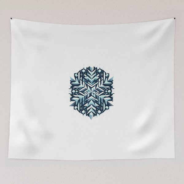Item preview, Crystal Symmetry: Geometric Snowflake Art designed and sold by Fourseason664.