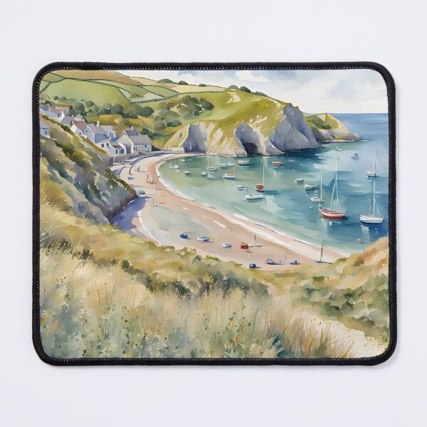 Item preview, Idyllic Seaside Cove - Coastal Scenes designed and sold by Country-Artist.