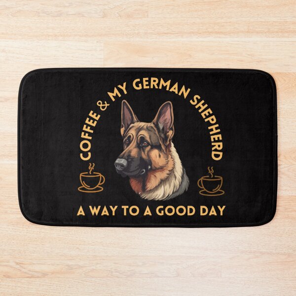 Item preview, Coffee and German Shepherd A Way To A Good Day designed and sold by SoulPaws.