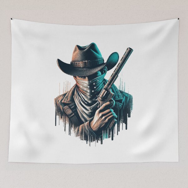 Item preview, Mysterious Cowboy: Unique Western Clothing and Accessories! designed and sold by elmartdesign.