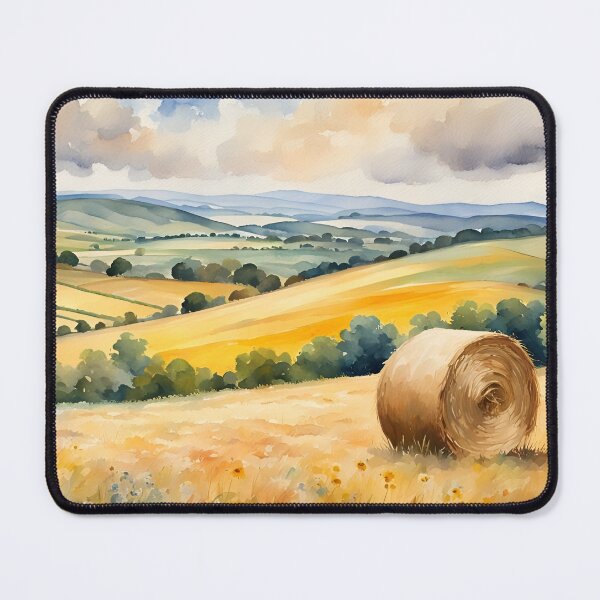 Item preview, Hay Bales in the English Countryside designed and sold by Country-Artist.