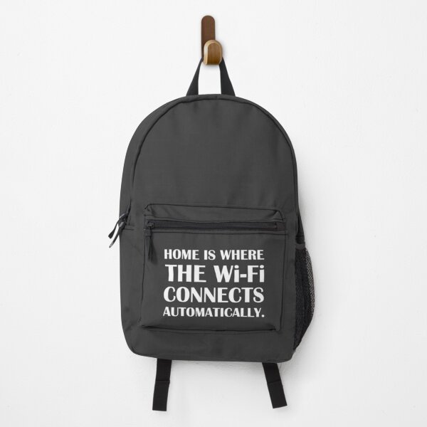 Item preview, Home is Where the Wi-Fi Connects Automatically / Introvert Joke designed and sold by introvertvibes.